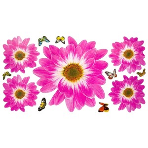 Slickblue Waterproof Delightful Petals Wall Stickers – Vinyl Decals for Living Room, Bedroom, and More 13" x 23.5" - 1 of 3