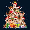 Men's Design By Humans Christmas Pajama Chihuahua Tree By MINHMINH Tank Top - 2 of 3
