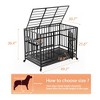 Heavy Duty Dog Crate with Stainless Steel Bowls - 2 of 4