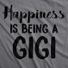 Womens Happiness Is Being A Gigi T shirt Cute Gift for Grandma Funny Grandmother - Crazy Dog Women's T Shirt - 2 of 4