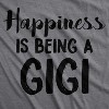 Womens Happiness Is Being A Gigi T shirt Cute Gift for Grandma Funny Grandmother - Crazy Dog Women's T Shirt - image 2 of 4