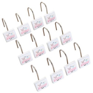 The Lakeside Collection Glamper Bathroom Collection - Set of 12 Shower Hooks - 1 of 2