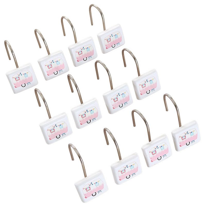 The Lakeside Collection Glamper Bathroom Collection - Set of 12 Shower Hooks, 1 of 3