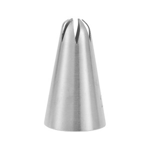 Unique Bargains Piping Tip 304 Stainless Steel Silver Tone 0.51"x0.98"x1.46" 1 Pcs - 1 of 3