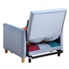 Convertible Sleeper Chair Bed with Pillow - 3-in-1 Single Sofa Chair for Lounge, Bedroom, Living Room - 3 of 4