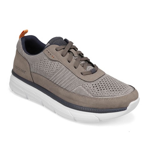 Dockers Mens Ready Set Go Knit Sneaker, Light Grey, Size 11
