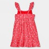 Toddler Girls' Adaptive Sleeveless 4th of July 'Star' Dress - Cat & Jack™ Red - 2 of 4