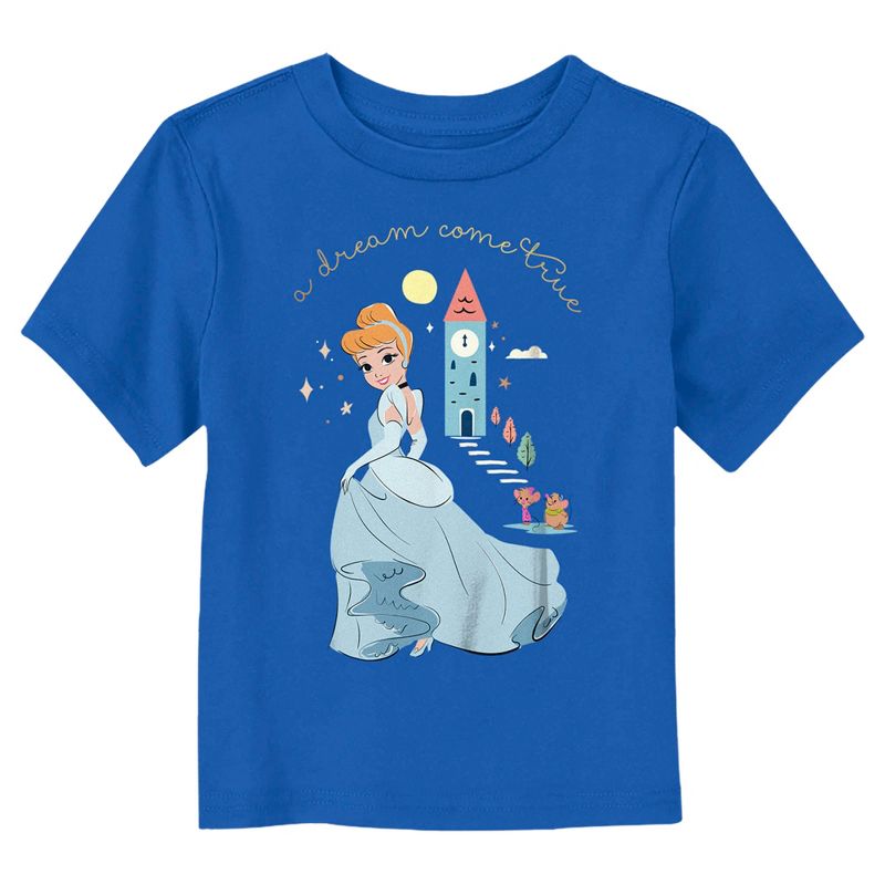 Toddler's Cinderella Dream Come True Quote T-Shirt, 1 of 4