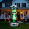 Syemin Inflatable Holiday Decorations 8.2FT Halloween Inflatable Outdoor Decoration Blow Up Halloween Decor Blow Up Yard Decor, Green, 30"*30"*100" - 4 of 4