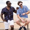 Mio Marino Mens Casual Button-Down Hawaiian Short Sleeve Shirt - 3 of 4