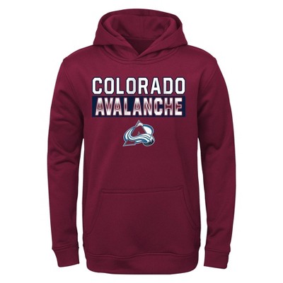 NHL Colorado Avalanche Boys' Poly Fleece Hooded Sweatshirt