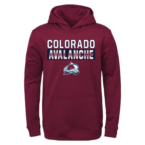 Nhl Colorado Avalanche Boys' Poly Fleece Hooded Sweatshirt : Target