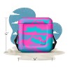 FOAM Portable EVA Lightweight Beach Rigid 30 Cans/22qt Hybrid Soft Sided Floating Cooler - Blue/Pink Full Swirl - 3 of 4