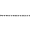 Black Bow Jewelry 4mm, 14k White Gold, Diamond Cut Solid Rope Chain Bracelet - 2 of 4
