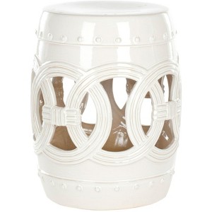 Double Coin Garden Stool - Indoor/Outdoor - ACS4500 - Safavieh - 1 of 3