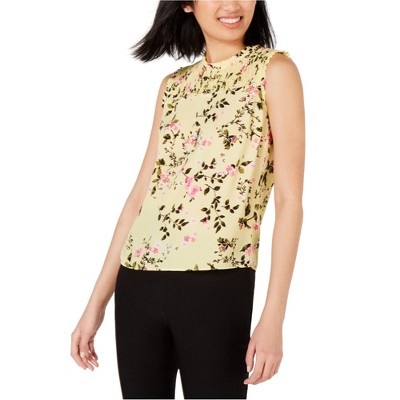 maison Jules Womens Smocked Pullover Blouse