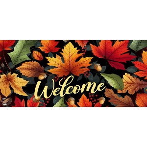 Briarwood Lane Fall Autumn Color Leaves Mini Mats 22x10 Indoor Outdoor For Fall Doormat - 1 of 2