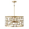 Capital Lighting Hala 4 - Light Pendant in  Bleached Natural Jute/Patinaed Brass - 2 of 4