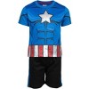 Marvel Avengers Captain America Iron Man Venom Hulk Cosplay Athletic T-Shirt and Shorts Outfit Set Toddler to Little Kid - 3 of 4