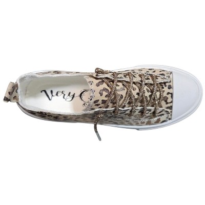 Женские кроссовки Very G Womens Aman Leopard Lace Up Canvas Sneaker, Natural (7.5) — фото 6