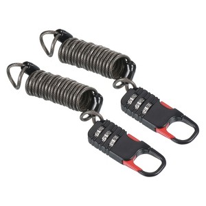 Unique Bargains Flexible Security Steel 3-Digit Combination Lock with Spring Cable - 1 of 4