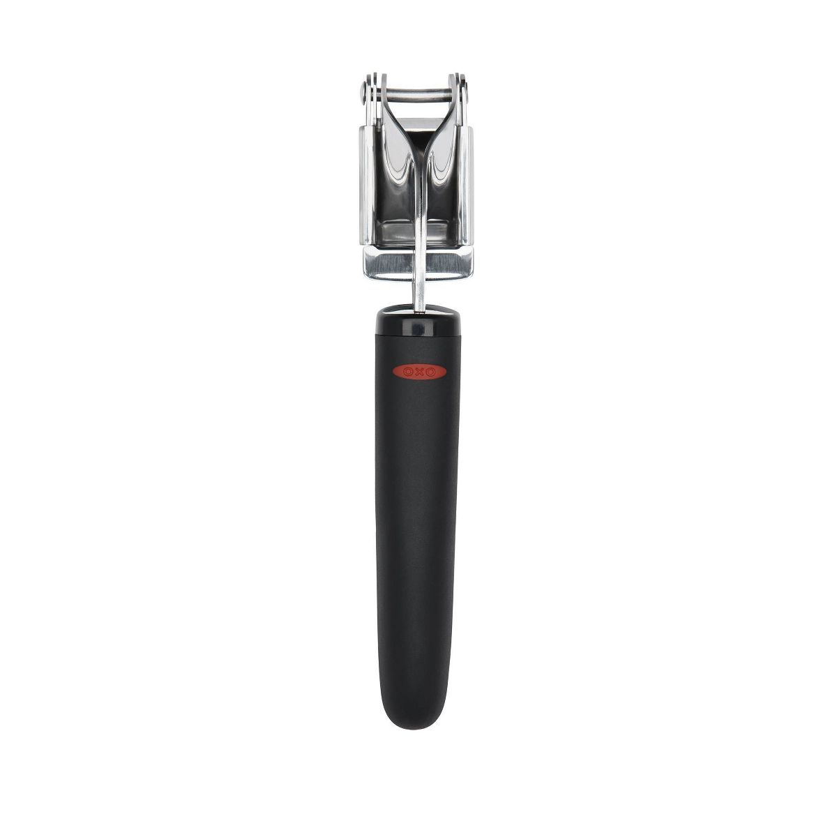 OXO Softworks Garlic Press: Chromed Steel & Plastic, Dishwasher-Safe, Garlic Mincer & Crusher, Black - thumbnail 2