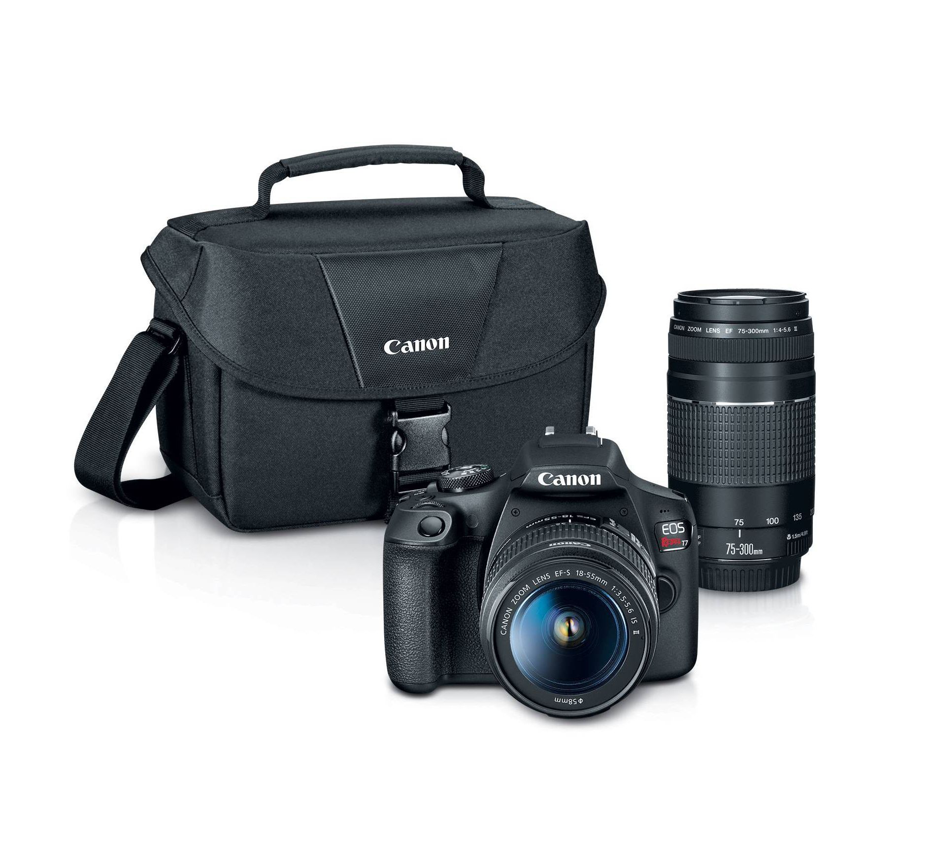Canon EOS REBEL T7 EF18-55mm + EF 75-300mm Double Zoom KIT