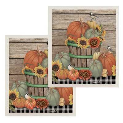 Briarwood Lane Bountiful Bushel Swedish Dishcloth (2-pack)