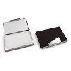 Bey-Berk Leather Business Card Case with Aluminum Trim Brown (D259B) - 2 of 3