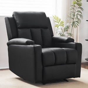 LOVMOR Large Manual Recliner Chair in Fabric for Living Room - 1 of 4
