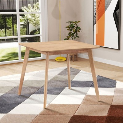 NicBex Dining Table for 4 Kitchen Table Saving Place Square Wooden Dining Table for Dining Room, Restaurant, Living Room