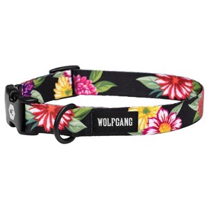 Wolfgang Multicolored DarkFloral Polyester Dog Adjustable Collar Medium - 1 of 3