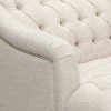 Okak Comfy Velvet Sofa 1pc with Tufted Backrest, Iron Legs Modern Loveseat Couch 3-seat for Apartments, living Room, Study - 4 of 4
