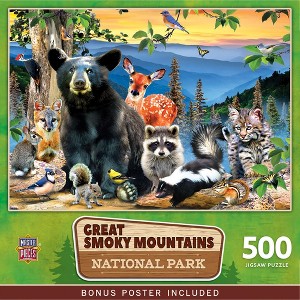 MasterPieces 500 Pieces Jigsaw Puzzle  - Great Smoky Mountains - 15"x21" - 1 of 4