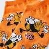 Women's Peace, Love & Bees Low Cut Socks - Orange/Yellow 4-10: Recycled Polyester, Banded Cuff, Animal Prints, Machine Wash - 3 of 3