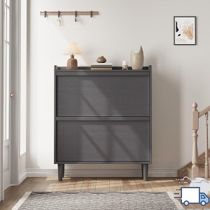 Jojoka Wooden Shoe Cabinet with Adjustable Shelves, Hidden Flip Storage for Entryway, Hallway, or Living Room - 1 of 4