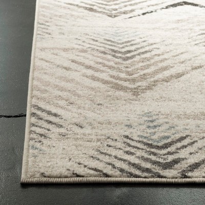 Amsterdam Geometric Cream/Beige Synthetic 5'1" x 7'6" Area Rug