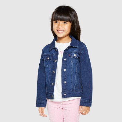 Levi's® Girls' Trucker Denim Jacket - Dark Wash 4