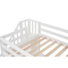 NicBex Twin Size Bunk Bed with Desk Loft Bed Pine Bed Frame with Drawers, Storage Stairs and Full Length Guardrail, No Box Spring Required - 4 of 4