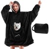 Inhand Wearable Blanket Hoodie for Adult Flannel Oversized Hoodie Sweatshirt Blanket with Pockets Birthday Gifts for Women - 2 of 4