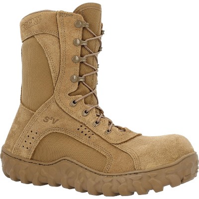 Men's Rocky S2V Side Zip Composite Toe Tactical Military Boot
