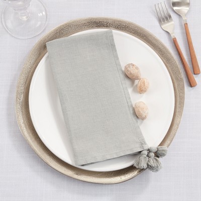 4pk Cotton Easy Care Napkins White - Threshold