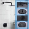 WOWOW Single Handle 5-Spray Patterns Shower Faucet 1.8 GPM with High Pressure Showerhead and Valve in Brushed Nickel - 3 of 4