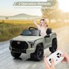12V Ride on Car for Kids, Licensed Toyota Ride on Truck, Battery Powered Electric Car with Remote Control, LED Lights, Ride On Toys for Boys Girls - 2 of 4