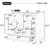 Lyngins 30" Freestanding Bathroom Vanity with Sink, Soft Close Door with Shelf & 3 Drawers, Modern Bathroom Storage Cabinet with Ceramic Sink - 4 of 4