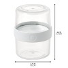 iDesign Small Stack 'n Snack Food Containers - Set of 4 - Clear/White - 3 of 4