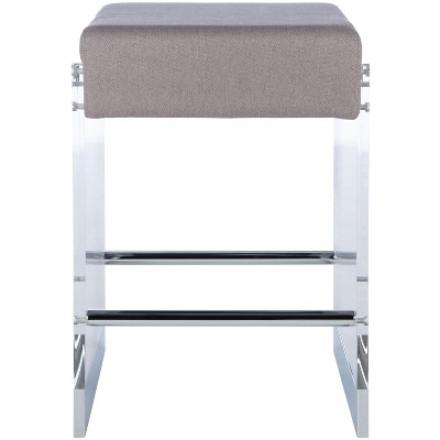 Piper Acrylic Counter Stool - SFV2533 - Grey - Safavieh Couture