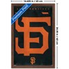 Trends International MLB San Francisco Giants - Logo 25 Framed Wall Poster Prints - 3 of 4