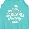 - Peanuts - Snoopy Sarcasm Society Graphic Sleeveless Aline Dress - 2 of 4