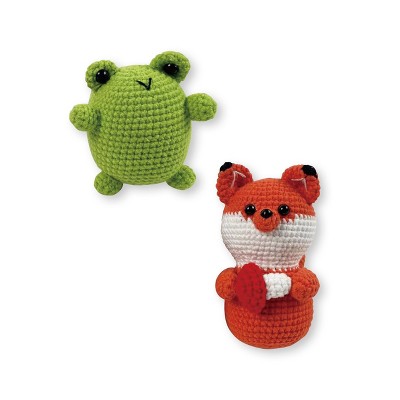 2ct Crochet Kit Frog/Fox - Bullseye's Playground™